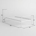 Ver imagem 5 de Cama Solteiro em Ferro Juliet:Branco