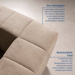 Sofá Modular de Canto 02 Módulos Easybox Cabecasa Madeiramadeira - 6