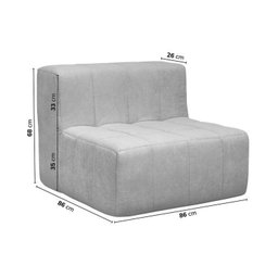 Sofá Modular de Canto 01 Canto 01 Poltrona e 01 Puff Easybox Cabecasa Madeiramadeira - 17