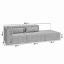 Ver imagem 4 de Sofá Modular 2 Lugares com puff EasyBox CabeCasa MadeiraOriginals Cinza Claro