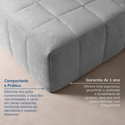 Sofá Modular de Canto 01 Canto 01 Poltrona e 01 Puff Easybox Cabecasa Madeiramadeira - 8