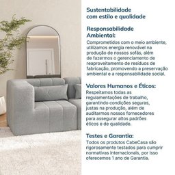Sofá Modular de Canto 01 Canto 01 Poltrona e 01 Puff Easybox Cabecasa Madeiramadeira - 11