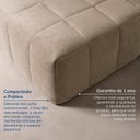 Ver mais imagens de Sofá Modular 2 Lugares EasyBox CabeCasa MadeiraOriginals Marrom Taupe