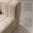 Ver imagem 6 de Sofá Modular 2 Lugares EasyBox CabeCasa MadeiraOriginals Marrom Taupe