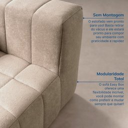 Sofá Modular 02 Módulos Poltrona Easybox Cabecasa Madeiramadeira - 6