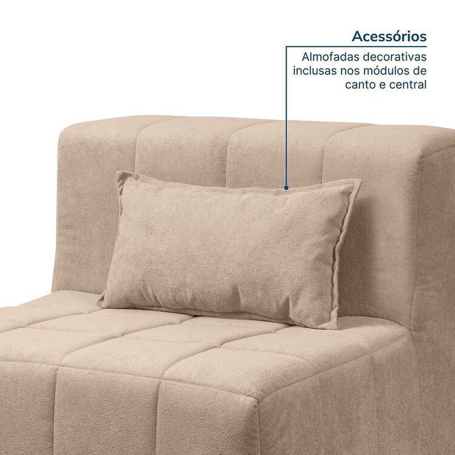 Sofá Modular 2 Lugares EasyBox CabeCasa MadeiraOriginals Marrom