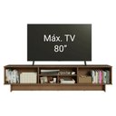 Ver imagem 5 de Rack para TV até 80 Polegadas 218 cm 2 Portas Rustic/Branco Stella Madesa