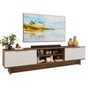 Ver imagem 2 de Rack para TV até 80 Polegadas 218 cm 2 Portas Rustic/Branco Stella Madesa