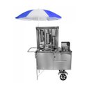 Ver imagem 1 de Carrinho de Churrasco Grego Inox Guarda Sol e Rodas Maciças Cefaz