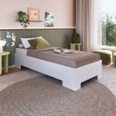 Ver imagem 1 de Cama de Solteiro Box com Estrado Fixo 80 Xangai Cinza/Grafite