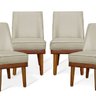 Kit 04 Cadeiras de Jantar Virgínia Composê e Courissimo - 4