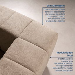 Sofá Modular 02 Módulos de Canto Easybox Cabecasa Madeiramadeira - 6