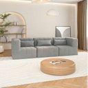 Ver imagem 1 de Sofá Modular 3 Lugares EasyBox CabeCasa MadeiraOriginals Cinza Claro
