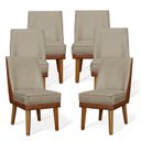 Ver imagem 4 de Kit 06 Cadeiras de Jantar Virgínia Composê  e Courissimo