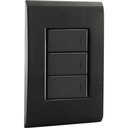 Ver imagem 1 de Conjunto 4x2 com 3 Interruptores Simples 10 a 250 V Tramontina Liz Grafite