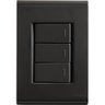 Conjunto 4x2 com 3 Interruptores Simples 10 a 250 V Tramontina Liz Grafite - 3