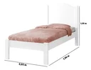 Ver imagem 4 de Cama Solteiro Adesivada Castelo 100% Mdf - Extrado Madeira + Colchão Solteiro 188x88