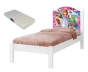 Ver imagem 1 de Cama Solteiro Adesivada Castelo 100% Mdf - Extrado Madeira + Colchão Solteiro 188x88
