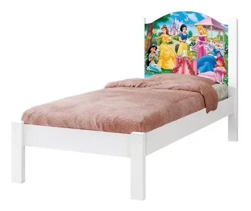 Ver imagem 3 de Cama Solteiro Adesivada Castelo 100% Mdf - Extrado Madeira + Colchão Solteiro 188x88