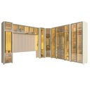 Ver imagem 6 de Guarda-Roupa Modulado Reflecta Innova 14 Portas 351,4cm x 240cm Mod 005 100% MDF Bege/Off White