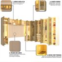 Ver imagem 7 de Guarda-roupa Modulado Reflecta Innova 14 Portas 351,4cm x 240cm MOD 005 100% MDF