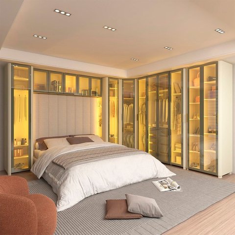 Guarda-roupa Modulado Reflecta Innova 14 Portas 351,4cm x 240cm MOD 005 100% MDF