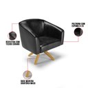 Ver imagem 3 de Cadeira Sala de Jantar Giratória Ma30 Kit 2 Stella Sintético Pu D03 - D’Rossi