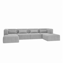 Sofá Modular 02 Cantos 02 Poltronas e 02 Puffs Easybox Cabecasa Madeiramadeira - 21