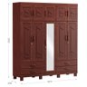 Guarda Roupa com 10 Portas e 4 Gavetas com Espelho Cobre Finestra - 4