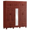 Guarda Roupa com 10 Portas e 4 Gavetas com Espelho Cobre Finestra - 1
