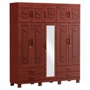 Ver imagem 1 de Guarda Roupa com 10 Portas e 4 Gavetas com Espelho Cobre Finestra