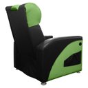 Ver imagem 4 de Poltrona Gamer Streamer Sparta com Carregador Usb Corino Preto/verde Sofa Store