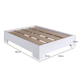 Cama de Casal Queen Box com Estrado Fixo 160 Xangai - 5