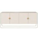 Ver imagem 6 de Aparador Buffet Alek A03 4 Portas 2 Prateleiras MDP Design Industrial Off White 180cm Lyam Decor