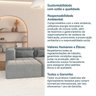 Sofá Modular 3 Lugares e 3 puff EasyBox CabeCasa MadeiraOriginals - 11