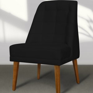 Kit 02 Cadeiras de Jantar Paris Suede