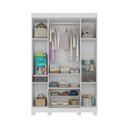 Ver imagem 7 de Guarda-roupa Infantil 122cm com Vidro 4 Portas e 2 Gavetas Nina Multimóveis Mp4504 Branco