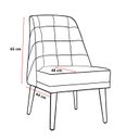 Ver imagem 5 de Kit 06 Cadeiras de Jantar Paris Suede