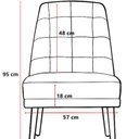 Ver imagem 6 de Kit 06 Cadeiras de Jantar Paris Suede