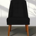 Ver imagem 3 de Kit 06 Cadeiras de Jantar Paris Suede Preto