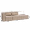 Sofá Modular de Canto 01 Canto 01 Poltrona e 01 Puff Easybox CabeCasa MadeiraMadeira - 3