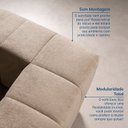 Ver imagem 6 de Sofá Modular 2 Lugares com puff EasyBox CabeCasa MadeiraOriginals Marrom Taupe