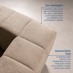 Sofá Modular de Canto 01 Canto 01 Poltrona e 01 Puff Easybox Cabecasa Madeiramadeira - 6