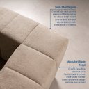 Ver imagem 6 de Sofá Modular Lugares e 3 puff EasyBoxCabeCasa MadeiraOriginals Marrom Taupe