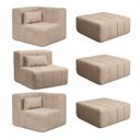 Ver imagem 5 de Sofá Modular 3 Lugares e 3 puff EasyBoxCabeCasa MadeiraOriginals