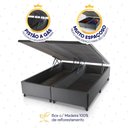 Ver imagem 6 de Conjunto Box Baú Cinza Durban Azul Espuma D28 Queen 158x198x64 - King House