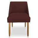 Ver imagem 3 de Kit 02 Cadeiras Poltrona Juliana Suede Pés Palito Castanho - Pallazio Marsala