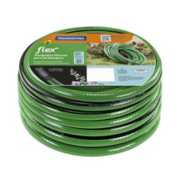 Mangueira Flex para Jardim Tramontina Verde com Faixa Preta em Pvc 4 Camadas 25 M - 3