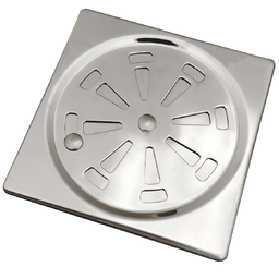 Ralo Grelha Inox Para Banheiro 10x10 Tampa Alto Padrão - 1