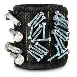Pulseira Ima Magnetico Prego Parafuso Broca Pino Ferramenta Construçao Obra Reparo Segurança Organiz - 1